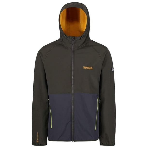 Regatta - Chaqueta con Capucha Modelo Arec II para Hombre (Caqui Oscuro/Gris Seal)