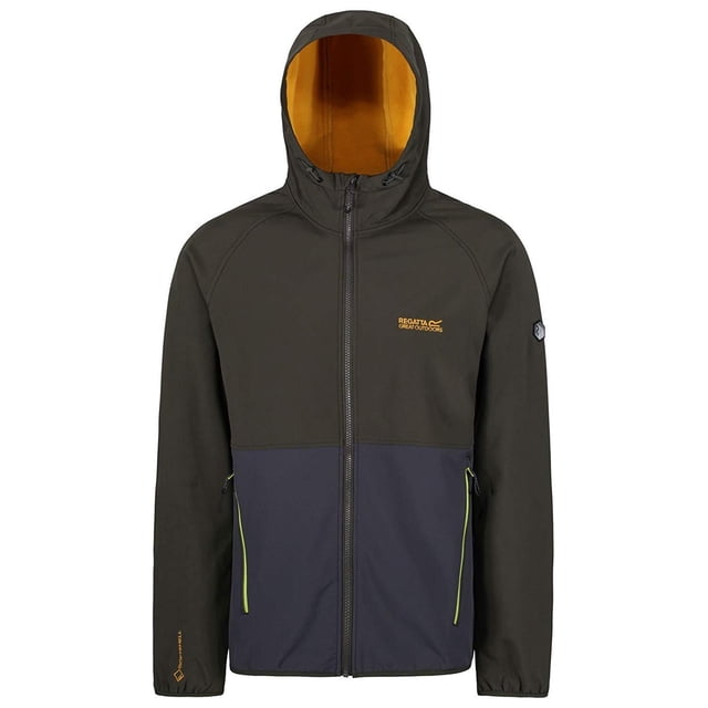 Regatta - Chaqueta con Capucha Modelo Arec II para Hombre (Caqui Oscuro/Gris Seal)
