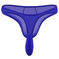 thumbnail image 2 of COSFO Bulge Pouch Mens Thong Mesh T-Back Classic Fit Breathable Low Rise Mens Underwear, 2 of 5