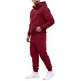 thumbnail image 5 of Men's Quarter Zip Cargo Tracksuit Two Piece Outfit Multi Pockets Hoodie and Jogger Pants Drawstring Casual Athletic Set 3XL, 5 of 7