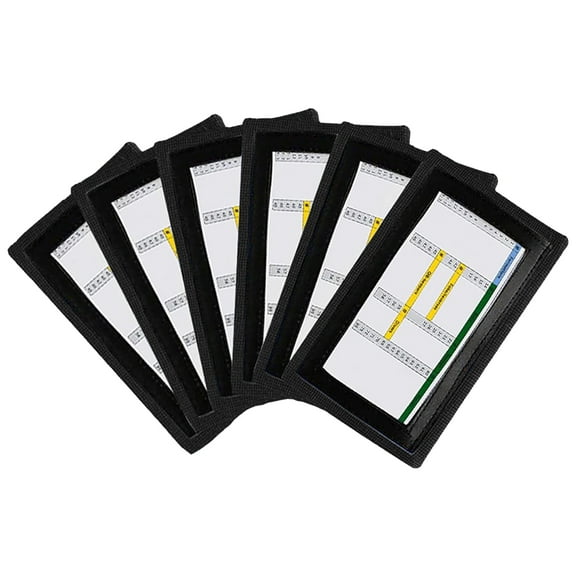 Pro Athletics QB Football Playbook Wristband Football for Adult - 6-Pack Wrist Coach for All Sports with 3 Compartments