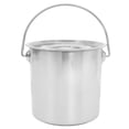 thumbnail image 1 of Stainless Steel Bucket Milk Pail With Lid And Handle Metal Compost Bucket Kitchen Compost Bin Food Scrap Slop Bucket Metal Pail For Kitchen Food Waste Silver, 1 of 9