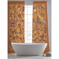 thumbnail image 5 of Boho Yellow Flowers Sheer Curtains 84 Inch Length 2 Panels Set Window Treatments, Spring Abstract Watercolor Floral Leaf Rod Pocket Semi Curtains for Living Room/Bedroom/Kitchen Décor, 104"W x 84"L, 5 of 7