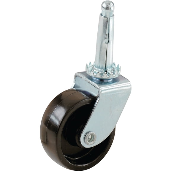 Shepherd Hardware 9559 Stem Caster 1-5/8", Black, 4/Pk