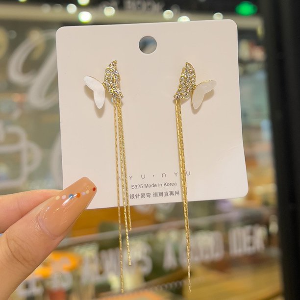 Pendientes Coreanos 2023 Conjunto De Perlas De Moda Colgantes Para Mujeres Fiesta Largos Hipoalergénicos Juego No Tarnish Joyería