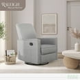 thumbnail image 4 of Evolur Raleigh Nursery Glider Recliner and Rocking Chair in Light Gray, 360° Swivel Motion, Multiple Recline Positions, Easy to Clean, FSC and Greenguard Gold Certified, 4 of 10