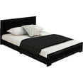 thumbnail image 2 of Camden Isle Trent Platform Bed | Paneled Headboard and Footboard | Queen, Black, 2 of 3