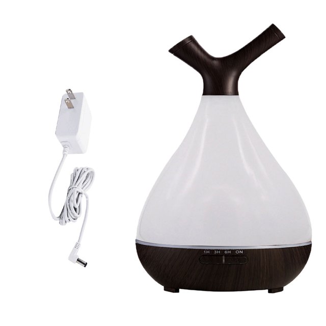 Wood Grain Ultrasonic Air Humidifier Essential LED Night Light LED Dark Wood Grain