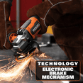 thumbnail image 5 of RIDGID 18V Brushless Cordless 4-1/2 in. Slide Switch Angle Grinder (Tool Only), 5 of 9