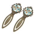 thumbnail image 2 of Daisies Copper-Colored Stainless Steel Lace Bookmarks Set - Gift for Book Lovers and Readers - Includes 2 Book Accessories, 2 of 5