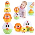 thumbnail image 1 of Pollo MOONTOY para anidar y apilar huevos para niños pequeños de 1 a 3 años, 1 of 7