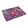 thumbnail image 3 of MKHERT Paisley Hand Drawn Doormat Rug Home Decor Floor Mat Bath Mat 23.6x15.7 inch, 3 of 3