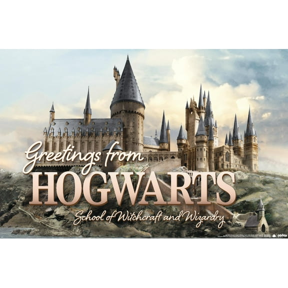 The Wizarding World: Harry Potter - Greetings From Hogwarts Wall Poster, 22.375" x 34"