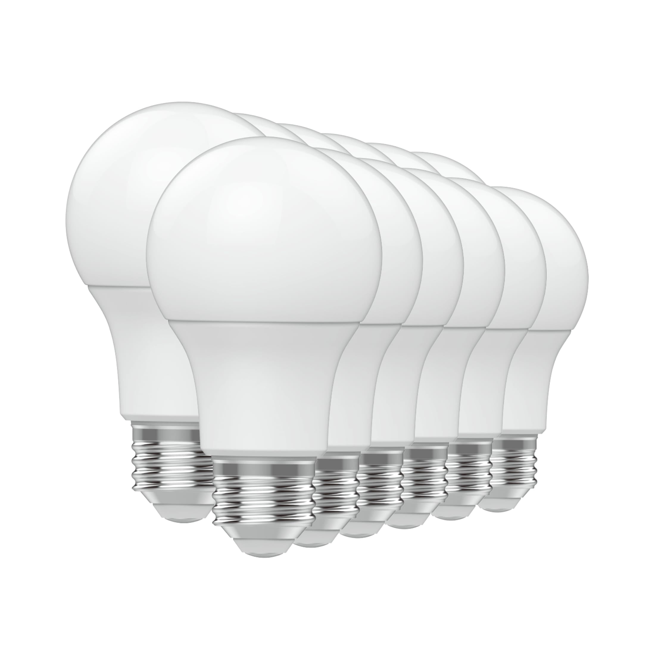 Great Value A19 LED Light Bulbs, 60 Watts Eqv, Soft White, General Purpose, 9yr, Medium Base, 12 pack