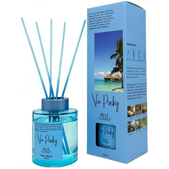 Ocean Reed Diffuser 120ml – Fresh Ocean Breeze Home Fragrance, Aromatherapy, Long-Lasting Fragrance, Room Decor Gift