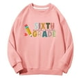 thumbnail image 4 of Mercatoo Preppy Sixth Grade Girls Pullover Sweatshirts Long Sleeve Crewneck 𝗕ack to School Clothes Teens Trendy Shirt, 4 of 6