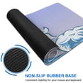 thumbnail image 4 of "Extended Large Gaming Mouse Pad XL, Non-Slip, Stitched Edges - Japanese Blue Wave Design, 31.5 x 11.8 Inch", 4 of 7