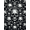 Silver, Pattern 7, variant on ODIKA 4'x6' Machine Washable Non-Slip Area Rug, Gothic Black High Traffic Rug, Black, 1172356