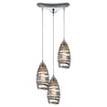 thumbnail image 2 of Elk Home 10-Inch Wide Twister Pendant, Transitional, Polished Chrome, 2 of 3
