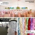 thumbnail image 4 of Efavormart 1 Set Wedding Chiffon Chair Sashes Aisle Decorations Draping Fabric Wrinkle-Free Dusty Rose Chair Cover for Party Ceremony Reception Floral Arrangement Banquet Outdoor Decor, 4 of 11
