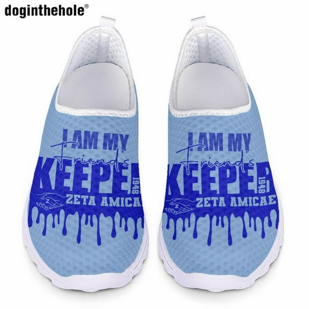 Zapatos casuales de mujer de la hermandad Doginthehole Zeta Amicae, tendencia de moda, nuevas zapatillas planas, zapatos de malla transpirables cómodos de verano