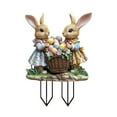 thumbnail image 2 of Easter Garden Stakes 2D Acrylic Yard Decorations Outdoor Spring Holiday Flower Pot Ornaments for Home Garden Easter Decorations A, 7.8", 2 of 7