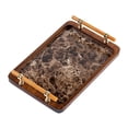 thumbnail image 2 of DOMELAY Serving Tray Holder Vanity Serving Tray for Breakfast Bathroom Dressing Room 30x20cm, 2 of 9