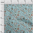 thumbnail image 2 of oneOone Georgette Viscose Light Blue Fabric Asian Suzani Sewing Craft Projects Fabric Prints By Yard 42 Inch Wide, 2 of 5
