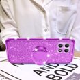 thumbnail image 6 of nancheng for T-Mobile Revvl 7 5G Case Girls Women Cute Glitter Soft TPU Phone Case with Ring Stand Strap Lanyard Shockproof Protective Cover - Purple, 6 of 7