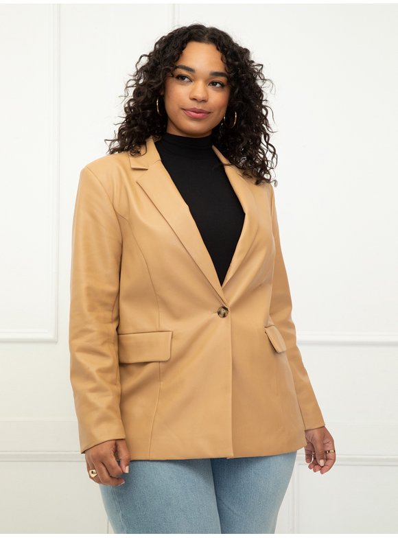 Fleece Blazer Womens
