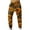 Orange##1, variant on jsaierl Mens Camo Cargo Pants Drawstring Slim Fit Jogger Sweatpant Outdoor Elastic Waist Pant Workout Trouser with Multi