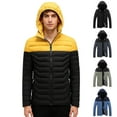 thumbnail image 4 of Chiccall Mens Colorblock Qulited Puffer Jackets with Detachable Hood & Zipper Pockets Winter Warm Outdoor Thick Zip Up Insulated Padded Coat, 4 of 4