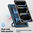 thumbnail image 4 of XYX Case for iPad Pro 11 inch (2025 M5/2024 M4) with Rotating Stand, Shoulder Strap, 2in1 Shockproof Cover, Navy Blue, 4 of 7
