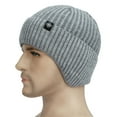 thumbnail image 3 of Hats Warm Chunky Cable Knit Soft Stretch Thick Cute Knitted Cap For Cold Weather Letter s Hat, 3 of 4