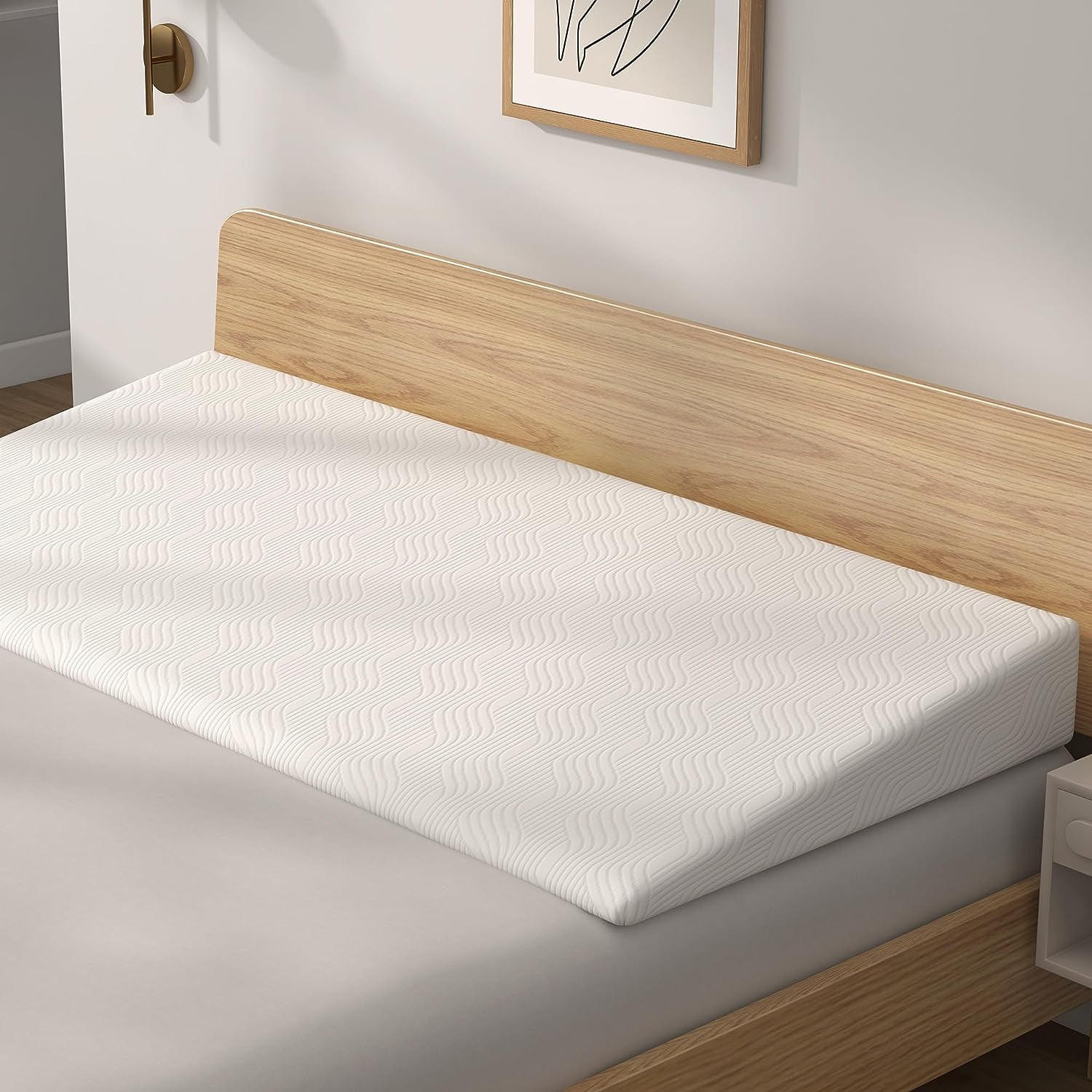 Tolead Bed Inclined Mattress Topper, 7.5 Inch Incline Foam Support