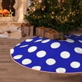 thumbnail image 5 of Fotbe Blue And White Polka Dot Pattern Christmas Tree Skirt, Tree Skirts Plush Christmas Decorations, Christmas Tree Skirts Xmas Decorations Holiday Party Decor-30", 5 of 6