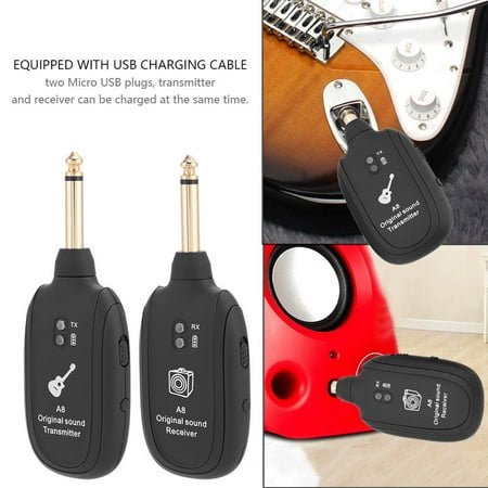 Wireless Audio Transmission Set with Receiver Transmitter for Electric Guitar Bass Violin, Guitar Receiver,Guitar Wireless