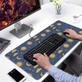 thumbnail image 2 of Long Mouse Pads for Desk,Blue Sun Moon Cloud Star Pattern Desk Mats on Top Of Desks, Desk Mouse Pad Extra Large with 3mm Non-Slip Base and Stitched Edge for Gaming,Office,Work,Home 31.5"x15.7", 2 of 6