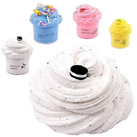 BESTSKY Butter Slime Kit for Girls and Boys,48Pcs Sequins/Glitter Filler Soft Slime Toys for Children Mud DIY Kit,Soft Clay Making Kit Ages 5-7 8-12 Kids Clay Gift Toys