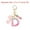 D, variant on Uxcell Alphabet Initial Letter Keychain, Resin Cute Keychains with Tassel Butterfly Letter Pendant Charm B