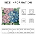 thumbnail image 5 of CMMY Blue Hydrangea Flower Decorative Throw Pillow Covers, Spring Summer Floral This is Us Our Life Porch Home Decor, Enjoy The Little Things Farmhouse Outdoor Sofa Couch Cushion Case White, 5 of 5