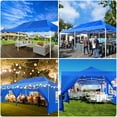 thumbnail image 4 of COBIZI 13x26 Heavy Duty Commercial Canopy Tent,Easy Pop Up Party Tent Gazebo,Outdoor Portable Party Canopy,Extra-large Size Space For Outside Wedding Gathering Activities,Waterproof&UPF 50+,Blue, 4 of 11