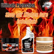 Griddle Seasoning & Cast Iron Conditioner (8 oz) – Premium Oil & Wax Blend for Skillets, Griddles, Dutch Ovens & Flat Top Grills – Non-Stick Protection & Rust Prevention