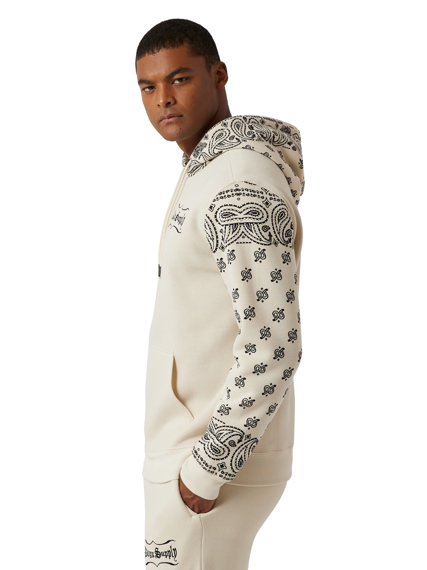 Dogg Supply by Snoop Dogg Men's & Big Men's Paisley Fleece Hoodie Sweatshirt, Sizes XS-3XL