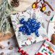 thumbnail image 3 of Accesorio para envolver regalos WRAPAHOLIC, lazos metálicos de color azul real, 12 unidades, 3 of 5