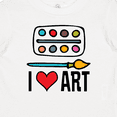 thumbnail image 4 of Inktastic Painting I Love Art Boys or Girls Baby T-Shirt, 4 of 5