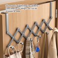 thumbnail image 4 of maskred Strong And Durable Hanger Hooks Flexible For Space-saving Storage Multi-functional Storage Door Hook white 4 Hooks, 4 of 6