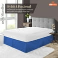 thumbnail image 2 of SGI Bedding 16 Inch Pleated Bed Skirt | Microfiber Bed Skirt | Fade Resistant, Wrinkle Free, Anti-static, Decorative, Extra Storage Space, Clutter-Free | Queen, Egyptian Blue, 2 of 8