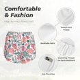 thumbnail image 6 of Lsque Flower Leaves Printed Women's Running Shorts with Liner Pockets,Elastic Quick Dry Workout Athletic Gym Yoga Shorts,Womens High Waist Shorts-Small, 6 of 9
