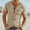 Khaki, variant on Men's Ribbed Half Zip Henley T-Shirt with Chest Pocket Casual Slim Fit Tee Green XXL